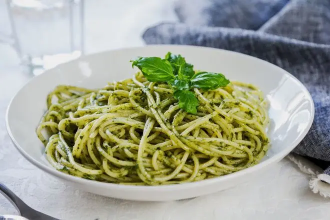 Spaghetti ao Pesto